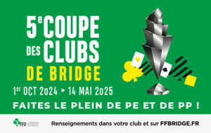 Notre club est inscrit à la 5 ème coupe des clubs