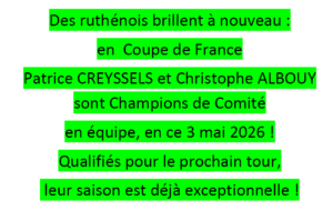 Champions de Comité en coupe de France: BRAVO!